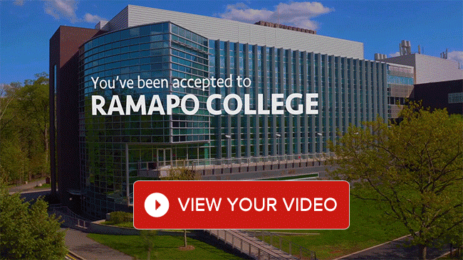 Accepted student animation for Ramapo College email blast